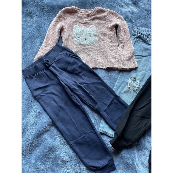 Different Brand Other - Lot Of 4 Baby Girl Clothes Size 5/6 5T 6T Different Brand Pants, Sweater